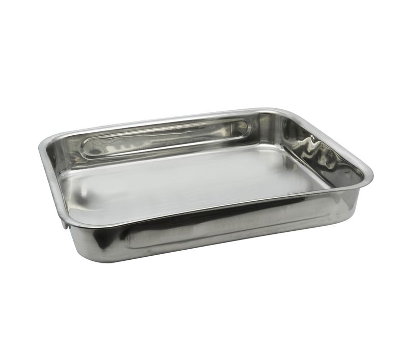 Plat Four En Inox Rectangulaire 32,5 X 24 X 6 Cm Elo Edition Red