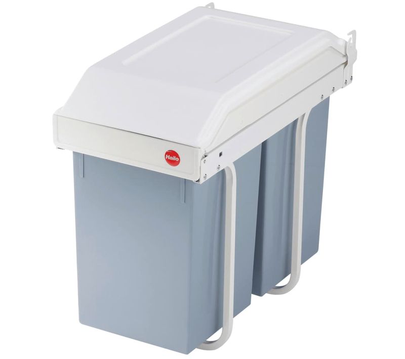 Poubelle De Placard Multi-box Duo Taille L 2x14 L Crème 3659-001