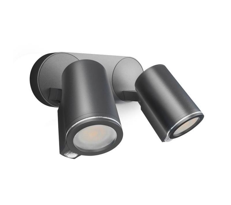 Projecteur Extérieur Avec Détecteur Spot Duo Sensor Connect Bluetooth 2x7w 3000k Anthracite