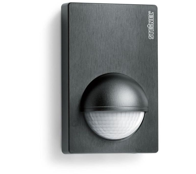 Détecteur De Mouvement Infrarouge Is 180-2 180° Portée 12m Ip54 - Noir