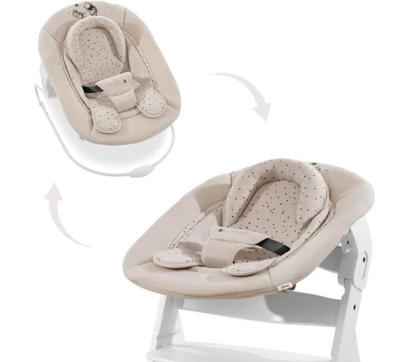 Transat - Alpha Bouncer 2-en-1 - Des La Naissance - Harnais 3 Points - Winnie L'ourson Beige