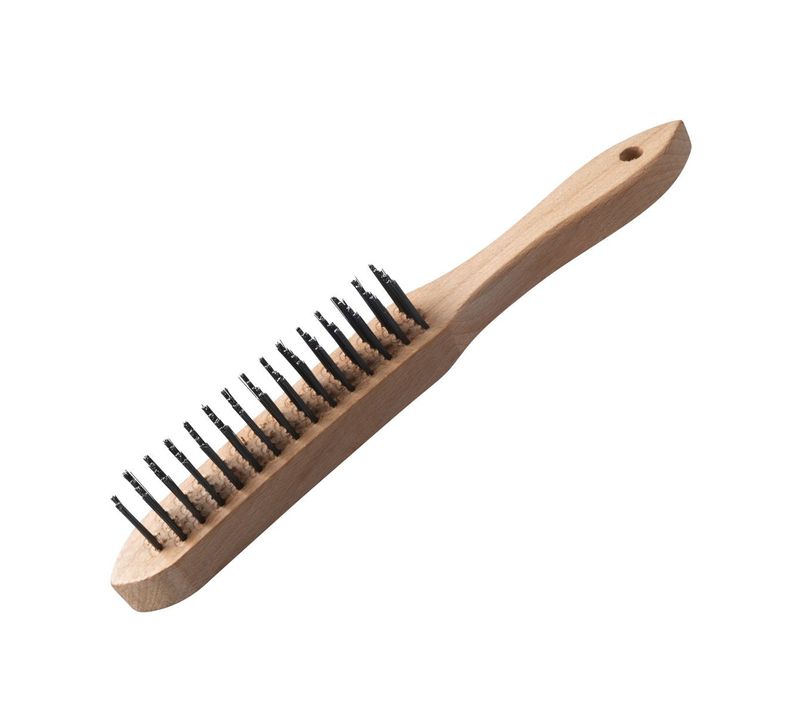 Brosse à Nettoyer Le Barbecue 28 Cm Bois Et Acier Fm Professional