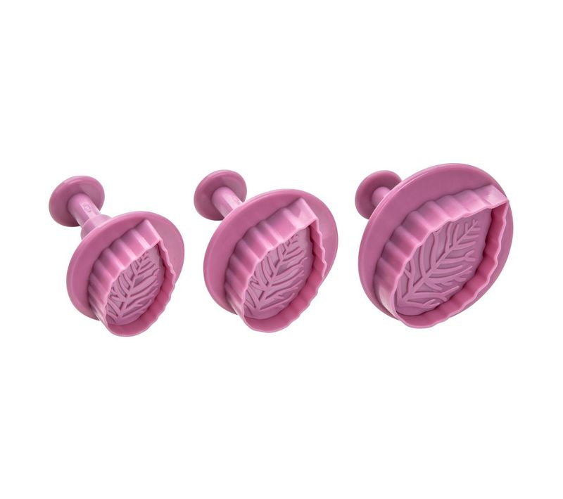 Lot De 3 Emporte-pièces Poussoir Motif Feuille Sweet Sensation