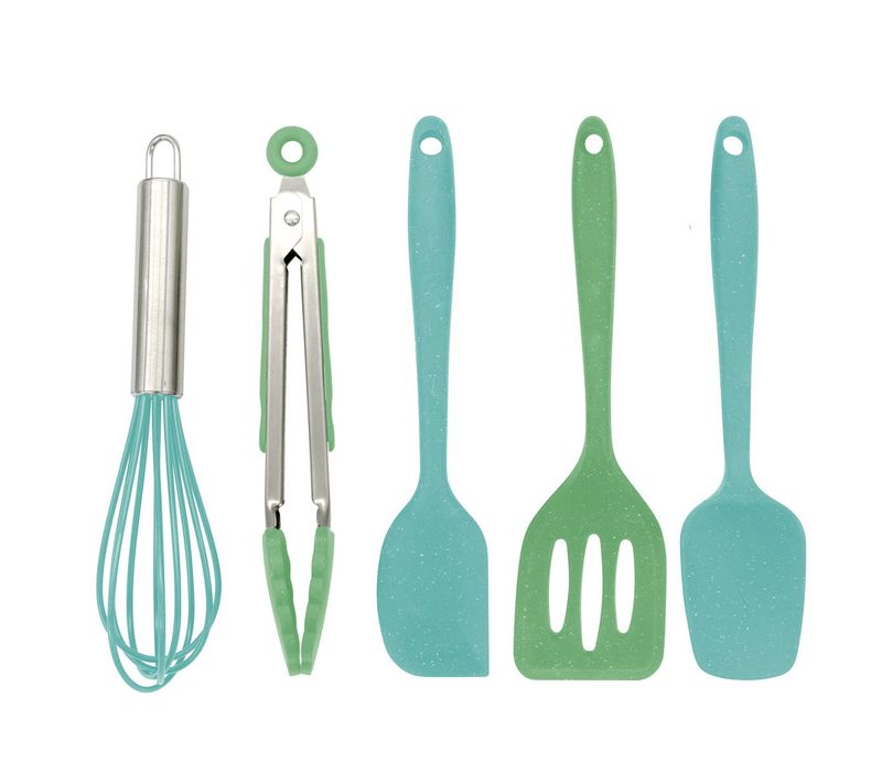 5 Ustensiles De Cuisine Pour Enfants En Silicone Fackelmann Mini Monster