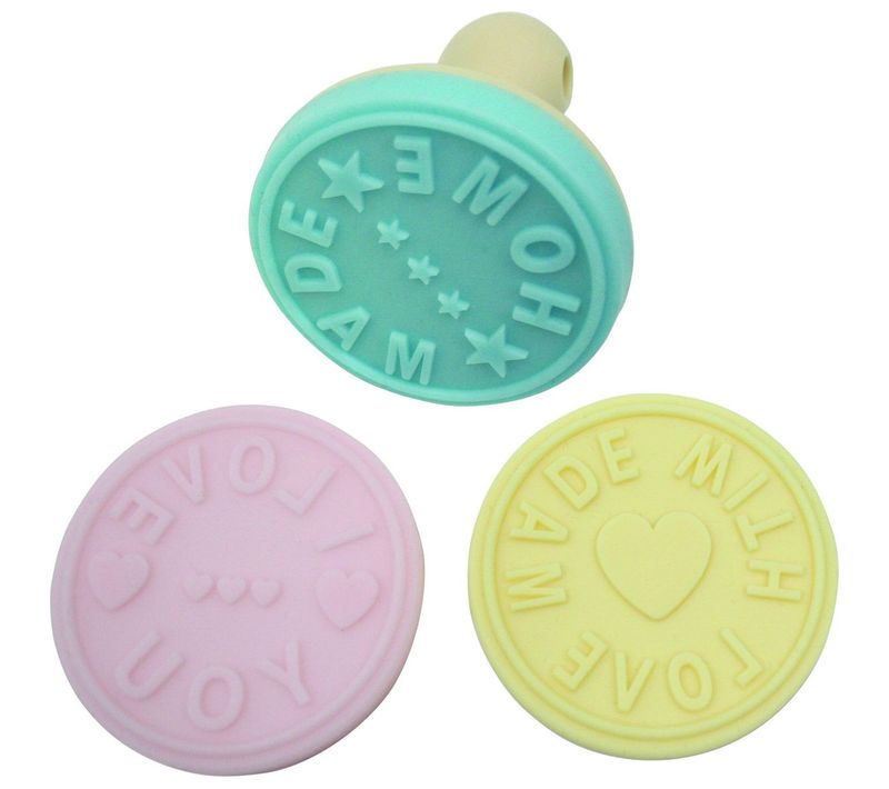 Lot De 3 Tampons à Pâtisserie Pour Biscuits