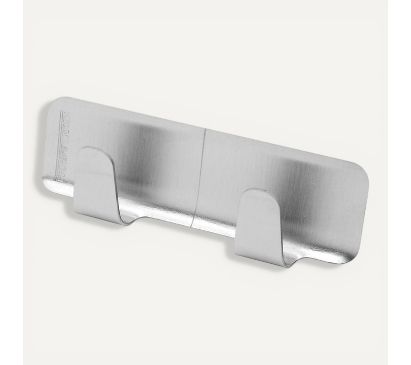 Crochet Double Adhésif En Inox Pour Salle De Bain