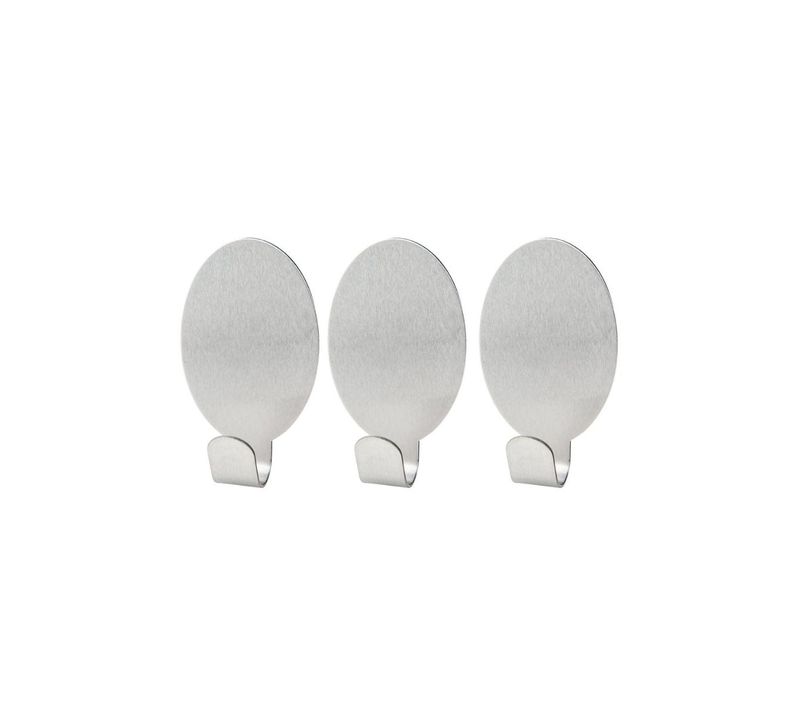 Lot De 3 Crochets Adhésifs Universels Ovales Fackelmann Tecno