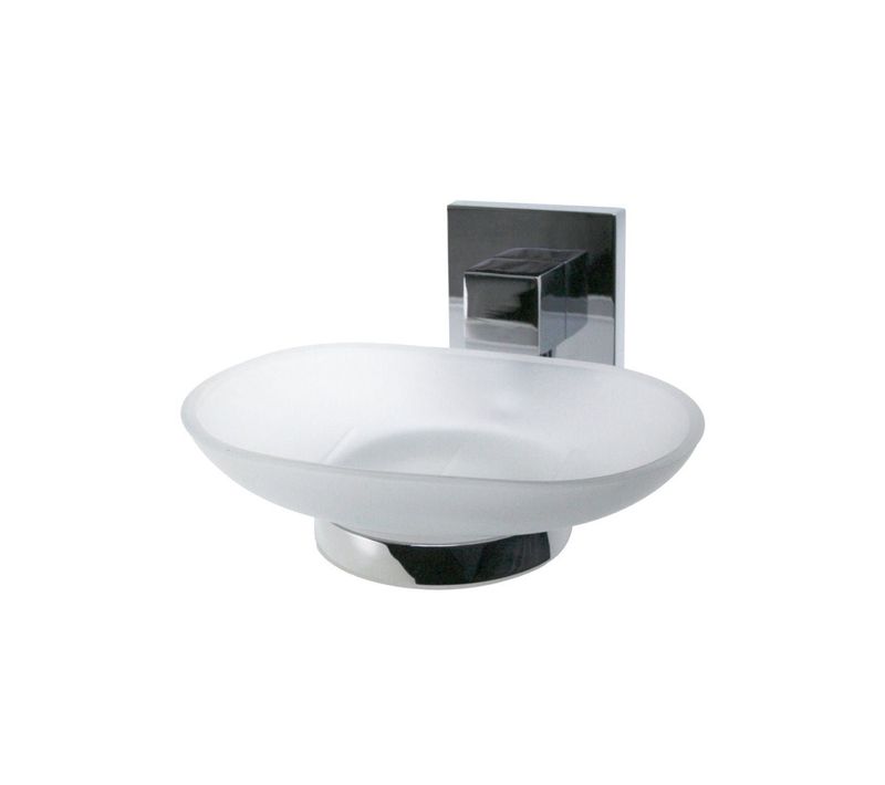 Porte-savon Gris Chromé Fackelmann Mare