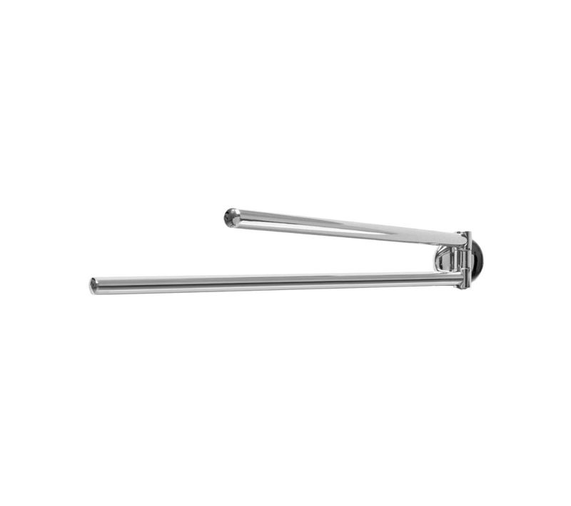 Porte Serviette Double Gris Chrome Fackelmann Vision