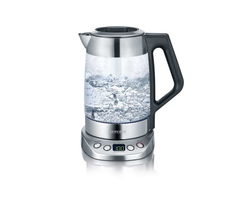 Théière Bouilloire Wk 3479 Noir, Acier Inoxydable 1,7 L 3000 W