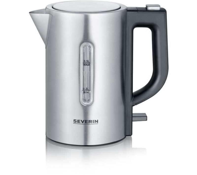 Kit Bouilloire De Voyage - 0,5 L - 1100 W - Inox Et Noir - Wk3647