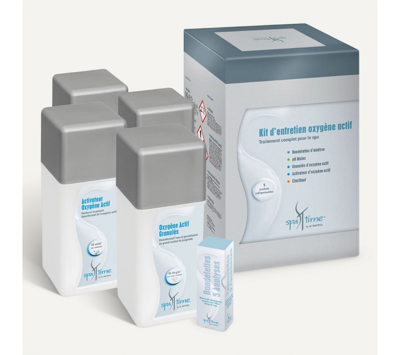 Kit Complet De Produits Pour Le Traitement à L'oxygene Actif Kit Spa Oxygene Actif