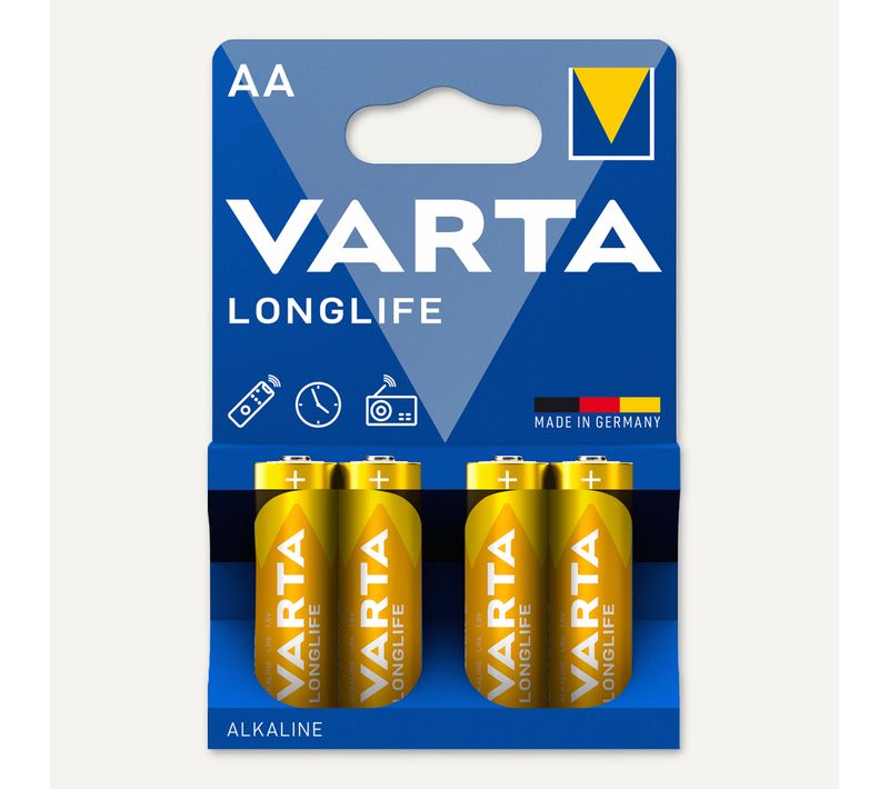 Piles Alcalines VARTA LR6 4106101414 x 4