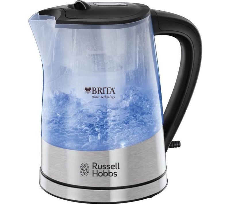 2285070 Bouilloire En Verre Filtrante 1,5l Clarity, Cartouche Filtre A Eau Brita Maxtra Inclus