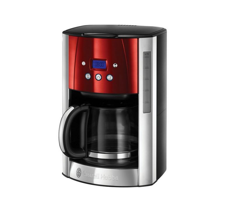 Cafetière Programmable 12 Tasses 1000w Rouge - 23240-56