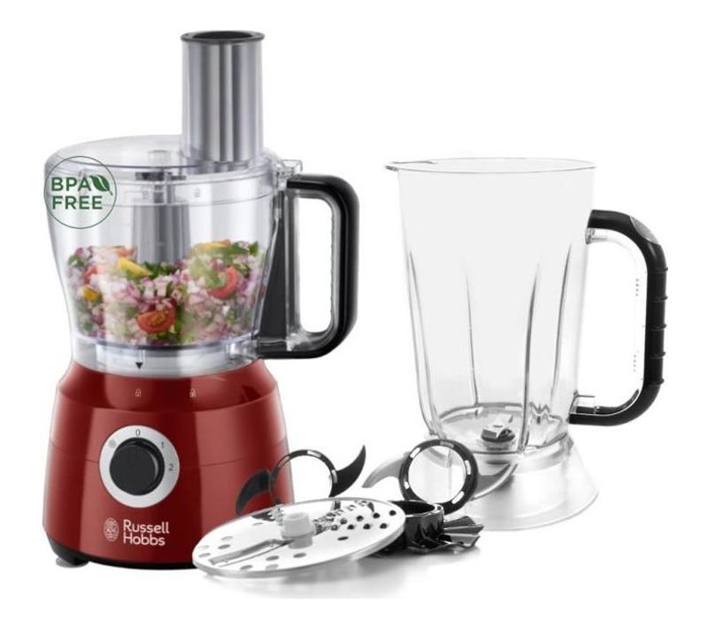 Robot De Cuisine Multifonction Bol XL De 2.5l - 2 Vitesses - Fonction Pulse