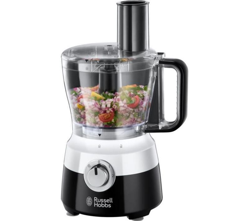 Robot Cuisine Multifonction Horizon 2 Vitesses + Pulse 600w Bol 2.5 L Noir Et Blanc