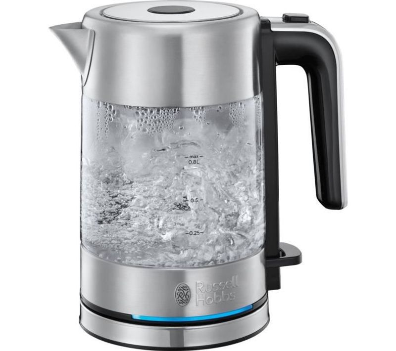 Bouilloire En Verre - Compact Home - 0.8 L - 2200 W - Économie D'énergie - Éclairage LED