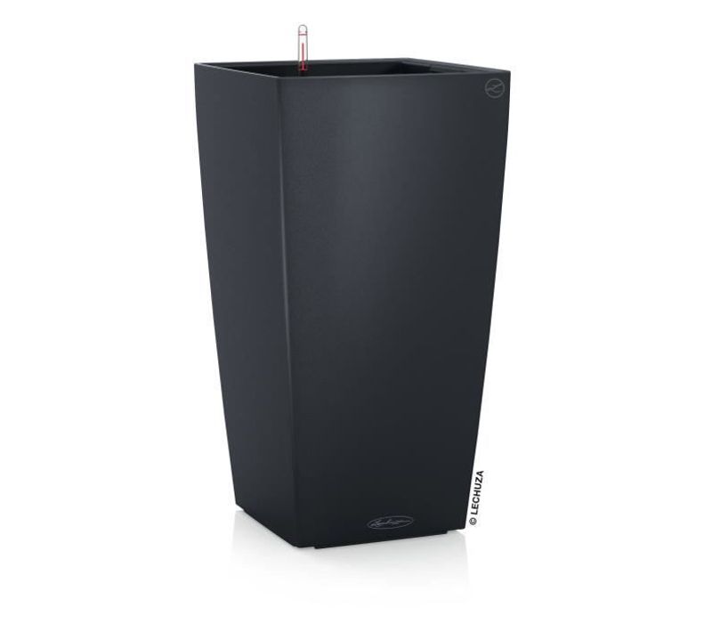 Jardiniere - Cubico Color 30 - Ardoise - Systeme De Sous-irrigation - Résistance Au Gel