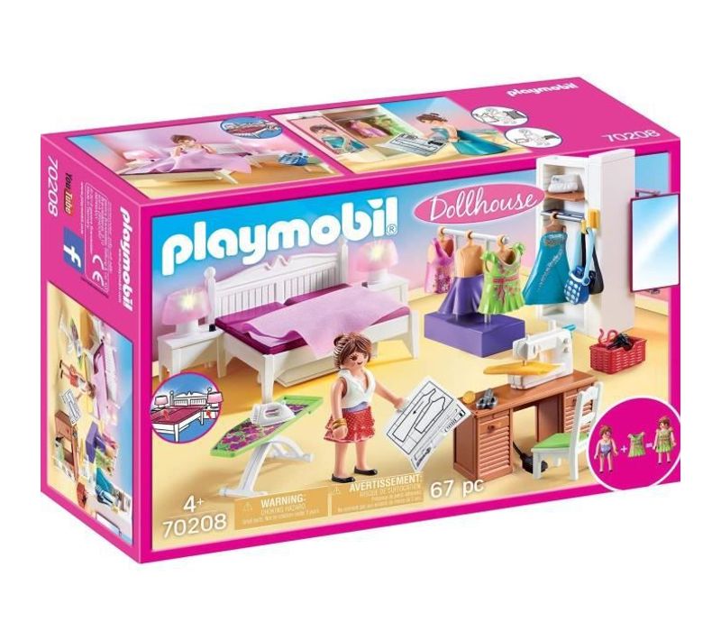 Dollhouse La Maison Traditionnelle Chambre Avec Espace Couture