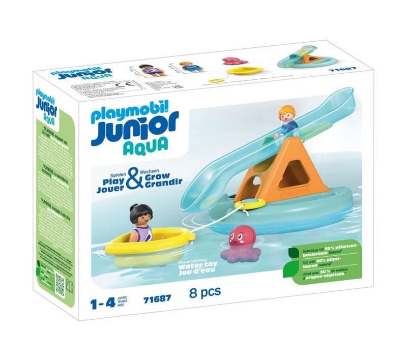 Ilôt Aquatique Junior Avec Toboggan Basculant Et Bateau - Dès 12 Mois