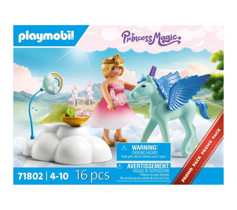 Princess Magic 71802 Princesse Et Poulain Ailé Avec Nuage