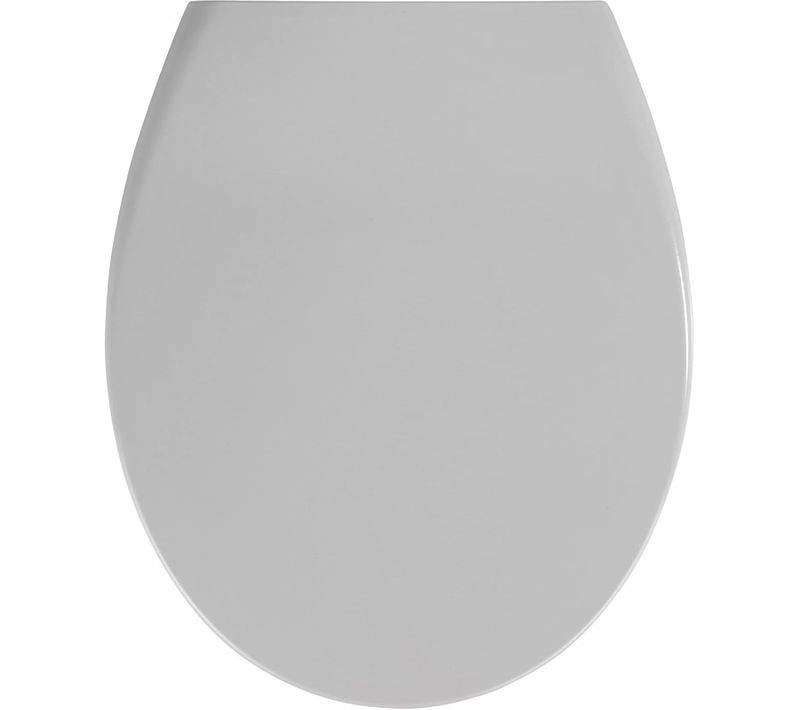 Abattant Wc "samos" - Gris Clair - L 37,5 X L 44,5 Cm