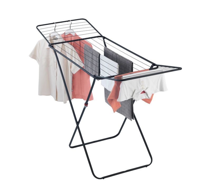 Sèche-linge Pliable à Bras Design Champion - 18 M D'étendage - Noir