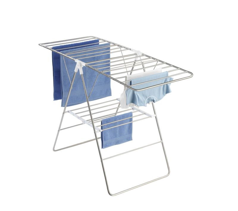 Séchoir Étendoir En Acier Ajustable Flex - 15 M D'étandage - Blanc