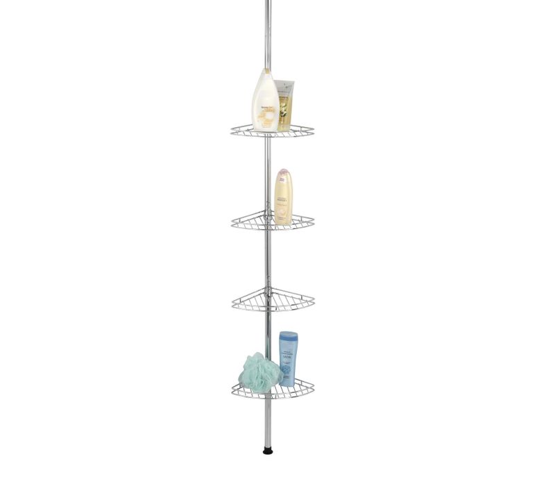 Etagère D'angle De Douche - Inox - H. 56/275 Cm