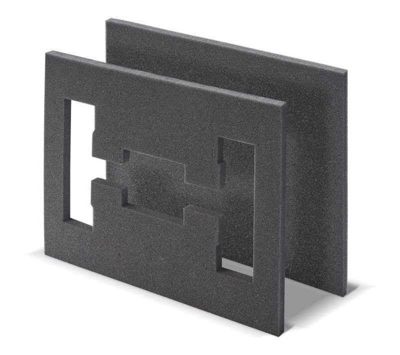Insert En Mousse - 2 Pieces - Pour Coffret Professionnel - Emboîtable - 40x30x4 Cm
