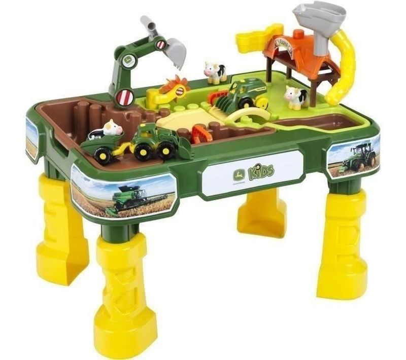 Table D'activité Sable Et Eau Multi-jeux - 64 X 46 X 60 Cm - Jaune