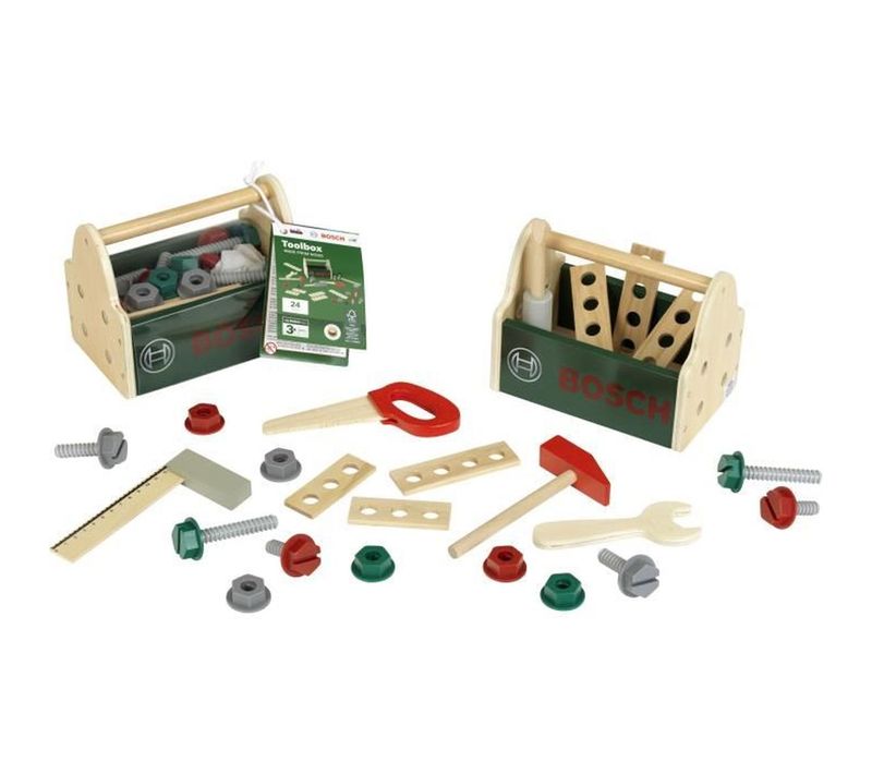 Caisse à Outils En Bois - 23 Accessoires, Fsc, Licence Bosch Mini
