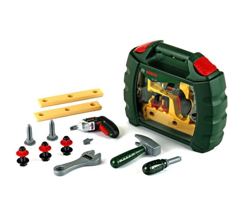 Jouet Mallette Bosch Vitrine Avec Visseuse Ixolino