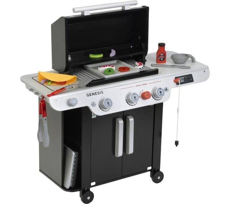 Grand Barbecue En Bois Fsc Avec Accessoires - Dès 3 Ans