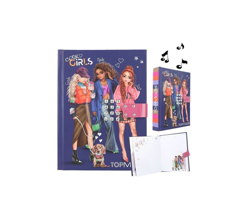 Dessin Et Coloriage Enfant  Carnet Secret Sonore City Girl