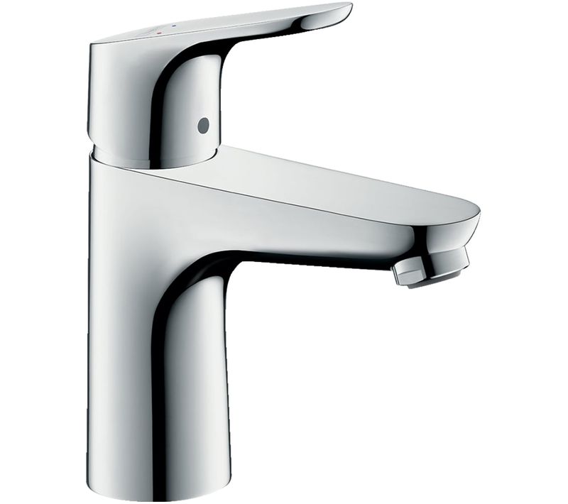 Mitigeur Lavabo Focus 100, Sans Tirette Ni Vidage Chromé
