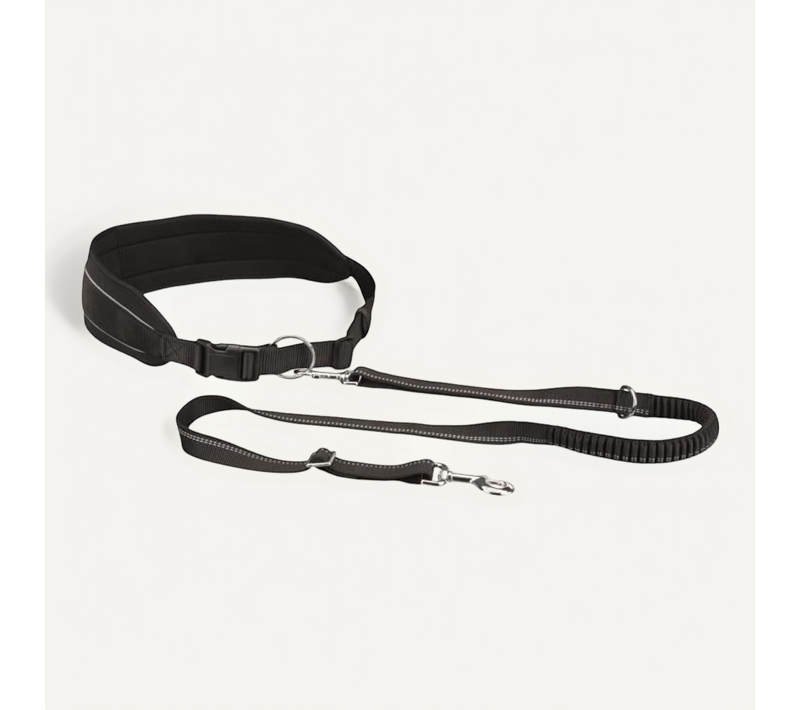 Ceinture Ventrale Avec Laisse 75-120 Noir Pour Chien - Tri12767