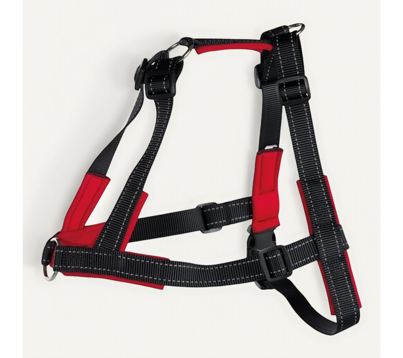 Harnais Lead'n'walk Soft Taille S-m 45-70 Cm Noir