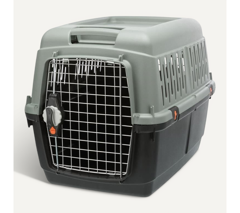 Box De Transport - Giona 4 - Recyclé - S / M : 50 X 51 X 70 Cm - Anthracite / Gris-vert