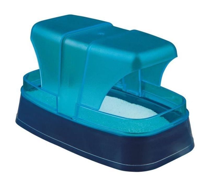 Bac A Sable Pour Hamsters Et Souris 17 × 10 × 10 Cm Bleu Foncé/turquoise