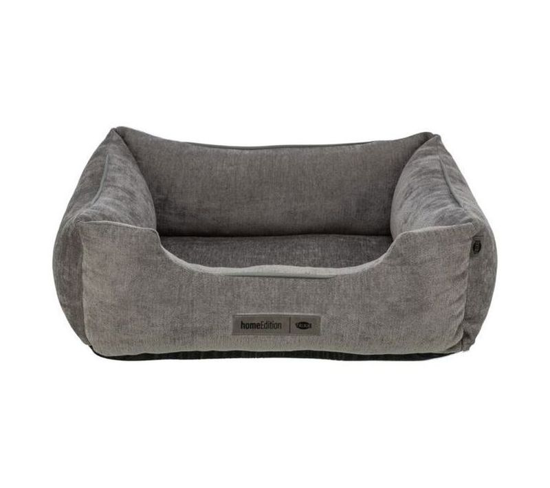 Panier Orthopédique Pour Chien - 60 X 50 Cm, Chenille Gris, Mousse Mémoire