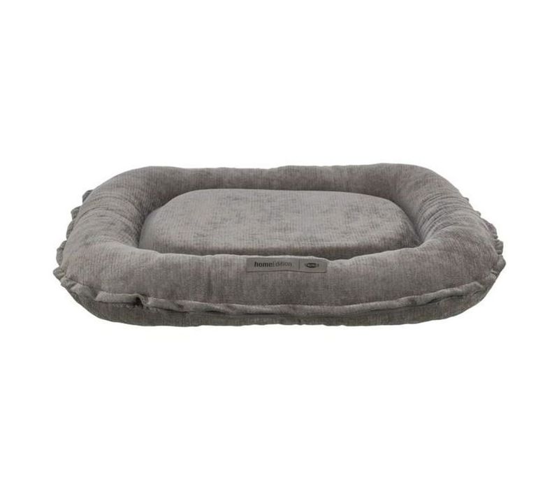 Coussin Ovale XXL 90 X 70 Cm - Mousse à Mémoire, Housse Déhoussable, Gris