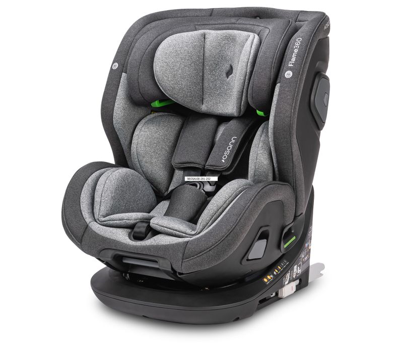 Siège Auto Bébé/enfant Flame 360 Isofix I-size Rotatif - 40-150 Cm - Gris