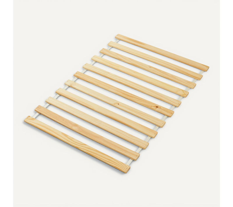 Sommier 70 X 140 Cm En Bois Massif Avec 11 Lattes Sans Cadre