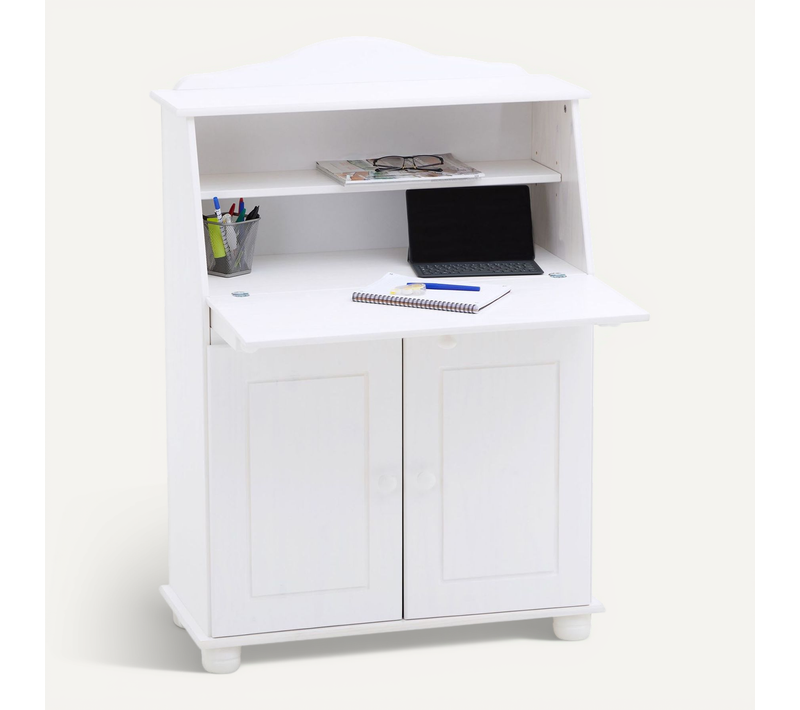 Bureau Secrétaire David, Lasuré Blanc