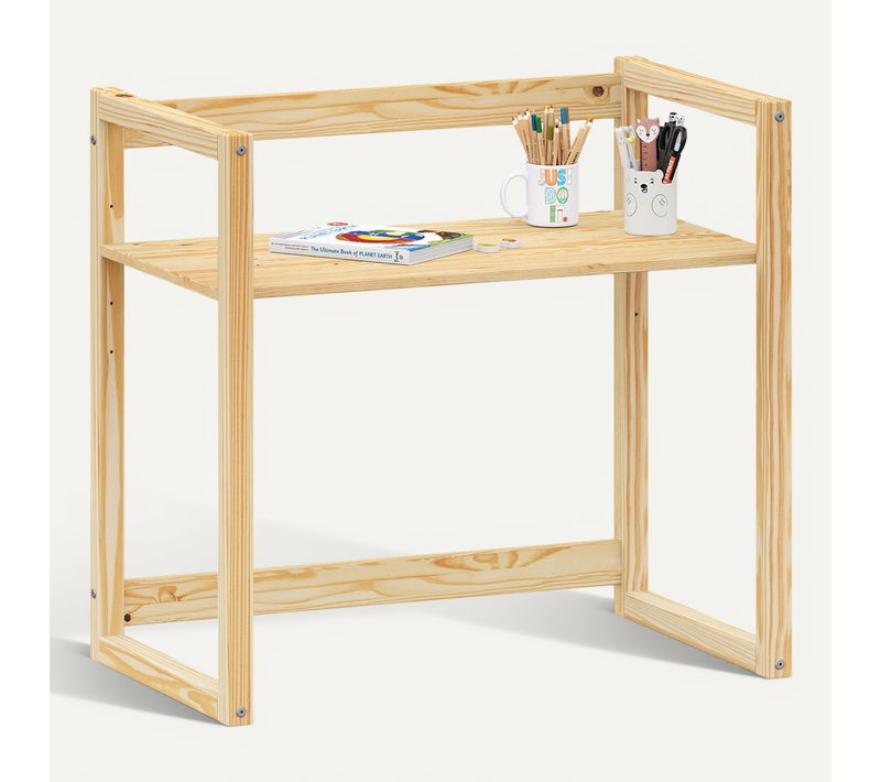 Bureau Enfant Suza Réglable En Hauteur En Pin - Coloris Naturel