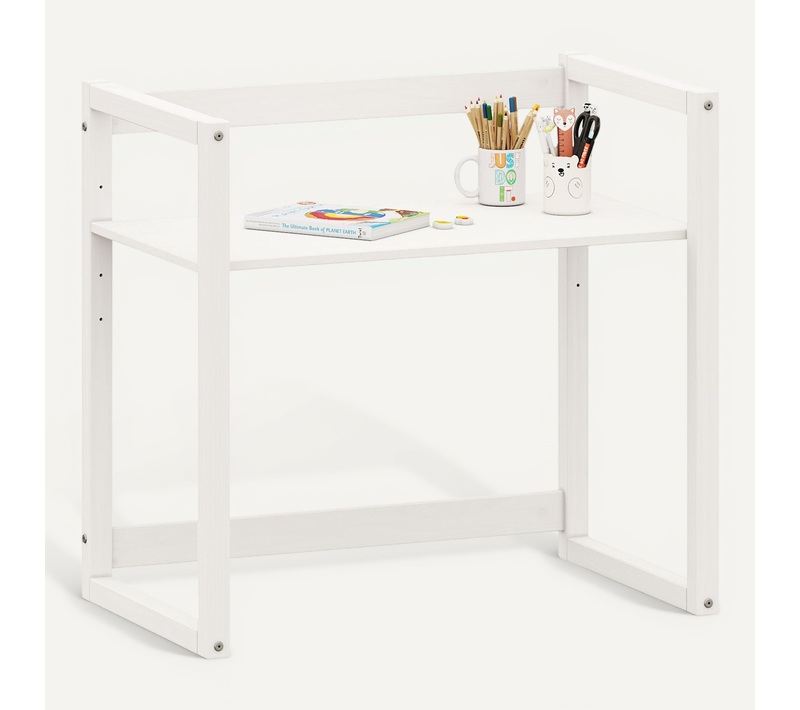 Bureau Enfant Suza Réglable En Hauteur En Pin - Blanc