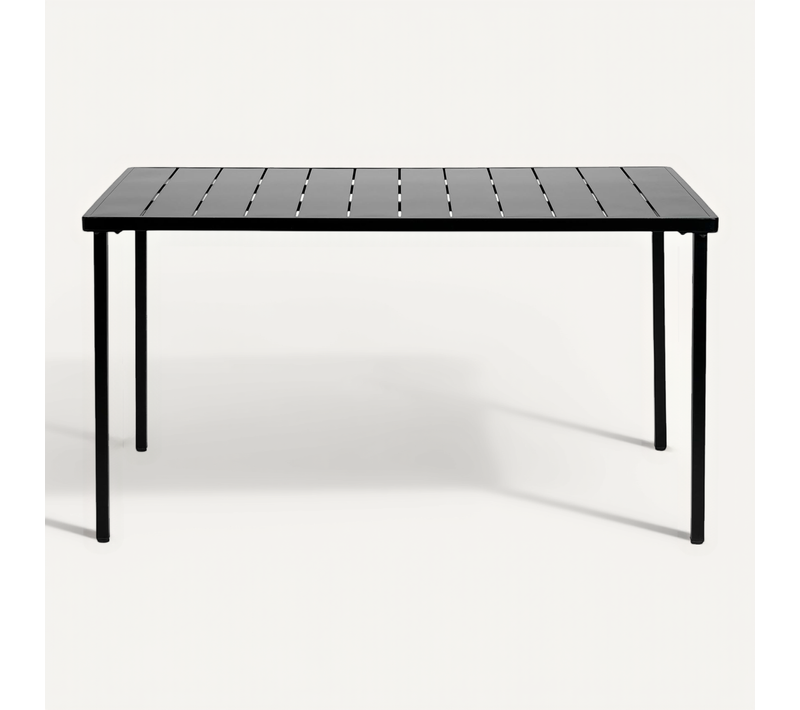 Table De Jardin Azalea L 140 Cm En Métal - Noir