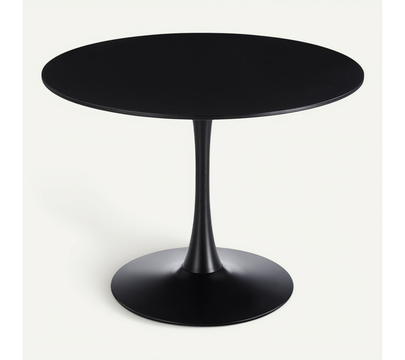 Table à Manger Ronde Loire D. 100 Cm - Noir